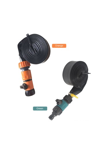 Neevoyu Bahçe Trampoline Sulama Sistemi - 12 Metre Pvc Oranj Su Dağıtıcı Aleti