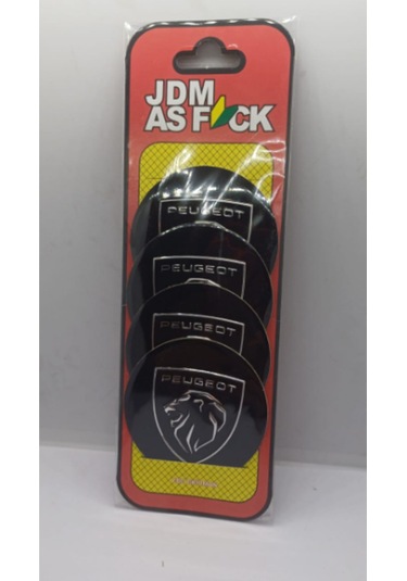 Peugeot 59 Mm Siyah Yeni Jant Kapağı Arması