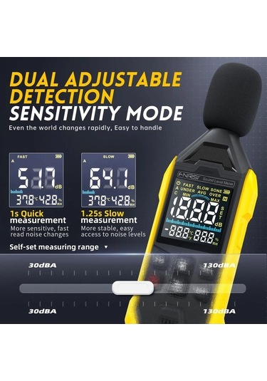 Novahub Fdm01 Profesyonel Dijital Ses Ölçme Aleti - Hassasiyetli Desibel Metre