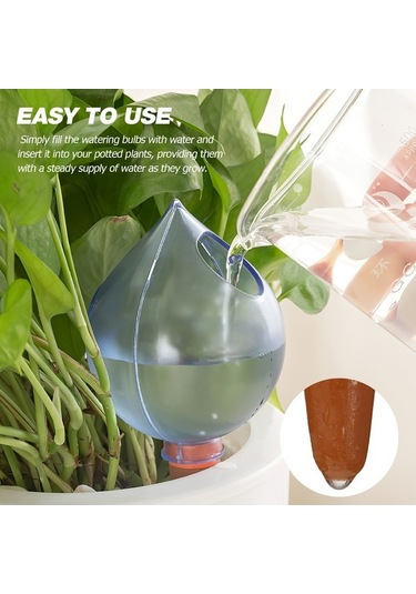 Pazly Eğlenceli Tasarım: Bitkileriniz İçin Otomatik Sulama Topu - Gülümseyen Yüzler Ve Su Damlaları