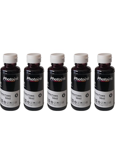 Photoink HP Deskjet 2632 Mürekkep 5 Adet Siyah