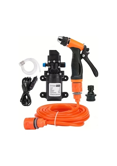 Motion003 1 Takım Taşınabilir Karavan Su Hortumu Nozul Seti 12v Araç Yıkama Tabancası Eğlence Araçları Portatif Temizleyici