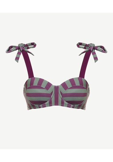 Yargıcı Bağlama Askılı Bikini Üst 25ykbw1015b 049 Mor