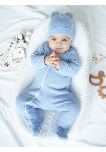 Solnecnyj Mif Kapüşonlu Fermuarlı Sıcak Zıbın Tabanlık 303676650 Açık Mavi