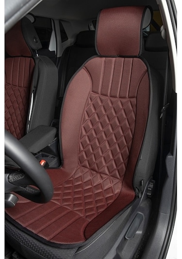 Chery Tiggo 8 Pro Max Exceptional Uyumlu Koltuk Minderi Ön 2'li Set Elegance Bordo Siyah