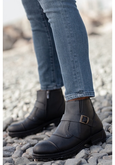 Daxtors D804 Günlük Kürklü Soğuk Geçirmez Erkek Bot 20kdaxbgd804001-6 001