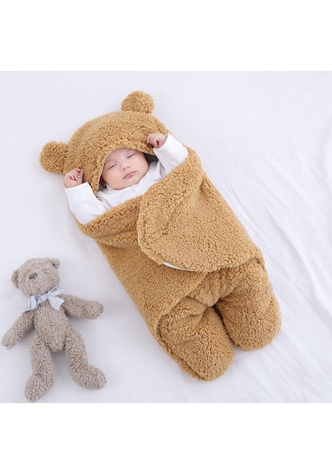 Eternal Luck Sonbahar ve Kış İçin Yenidoğan Kalınlaştırılmış Battaniye - Haki