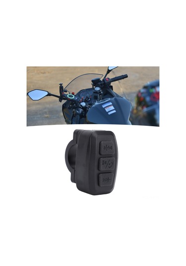 Ximistore9 Bisiklet İçin Kablosuz Bluetooth Telefon Kontrolcüsü - Ipx6 Su Geçirmez, 15m Kumanda, İos/android Uyumlu Siyah Siyah