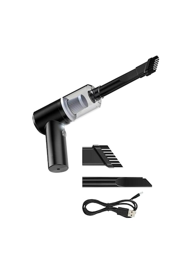 Hasuba Mini Vakumlu Şarjlı Çok Fonksiyonlu El Araç Süpürgesi