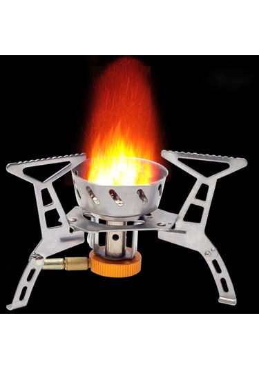 Jeehugo Dışarıda Kullanım İçin Taşınabilir Çelik Ocak, Rüzgar Engeli, Piyoelektrikli Ateşleme, Yakıt Verimliliği Artırır,野营/piknik İçin Ideal Gümüş