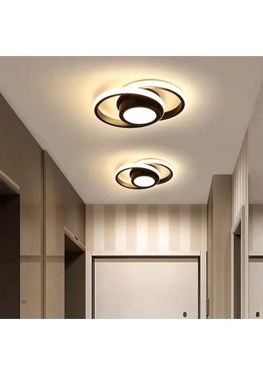 Symbee Üç Yaprak Beyaz Akrilik Koridor Led Lambası - Balkon, Giriş, Gardrop İçin Isı Işığı, Dayanıklı Ve Pratik Diğer