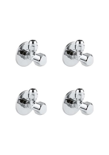 Grohe 1/2 Girişli x 3/8 Çıkışlı Ara Musluk 4 Adet - 22018000 Gri