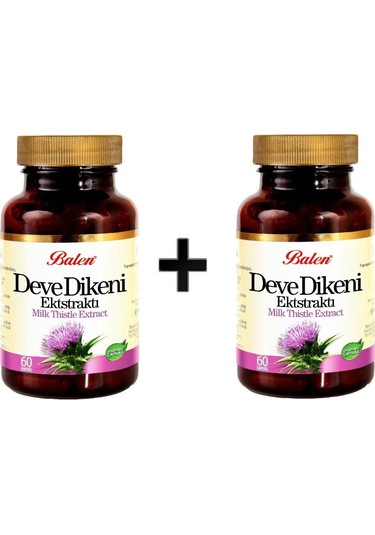 2 Adet Balen Deve Dikeni Ekstraktı Kapsül (Silimarin)-60 X 375 MG