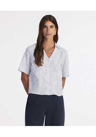 Yargıcı Kısa Kollu Gömlek 25kkgm6010x 010 Mavi