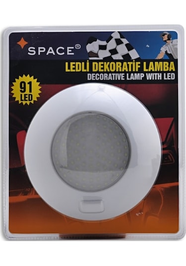 Ledli Dekoratif Tavan Lambası 91led Yuvarlak 24v / Laak122-1-2