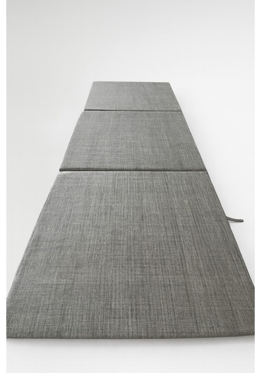 Gri Katlanır Sünger Misafir Yer Yatağı Ve Balkon Minderi 7cm Gri