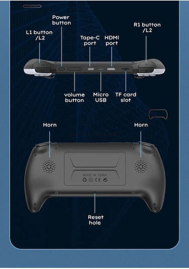 Project X Taşınabilir 4.3" 4K HD Retro Kablosuz Oyun Konsolu