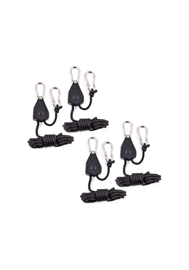 Dofolink Dışarıda Kullanım İçin Ayarlanabilir Kaldırma Teli, 68-75kg Yük Kapasitesi, Metal Tekerlek Alüminyum Kılıf Olmadan , 4'lü Paket Diğer