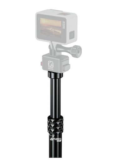 Nukrotech Motosiklet 360 Aksiyon Kamera Çubuğu Siyah