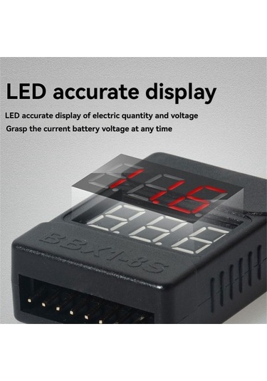 Anjiexun Bbx1-8s 1-8s 2ın1 Lipo Pil Voltaj Test Cihazı Kılıflı