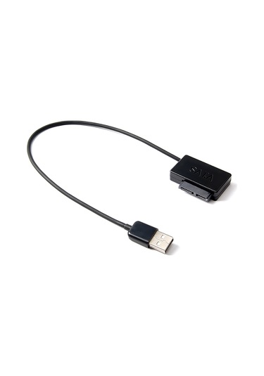 Lemestar Dışarıdaki Laptoptan Sata Optik Sürücüye Msata'dan Usb2.0'a Dönüştürücü Kablosu, 480mb/s Hızlı Transfer, 7+6pin, Siyah, 35cm, 17g