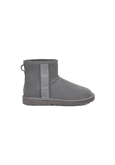 Ugg W/1134962 W Classic Mini Sıde Logo 2 Kadın Bot Gri