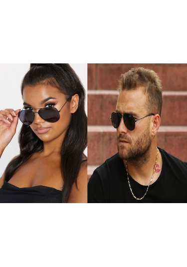 Mobgift Damla Unisex Güneş Gözlüğü Siyah