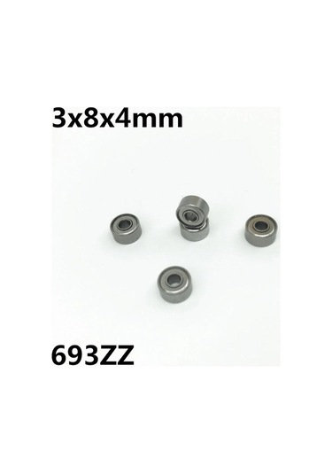 Trendooze Toz Sabit Rulman Rulman Rulman Mühürlü Korumalı Geçirmez Çift Çelik Bilyalı Adet 694zz 693zz 693zz 688zz 5x10x4mm 10 Pb