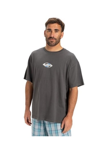 Quiksilver Eqyzt08021-krp0 Gh Qs Global Heat Ss Erkek Spor Tişört Gri