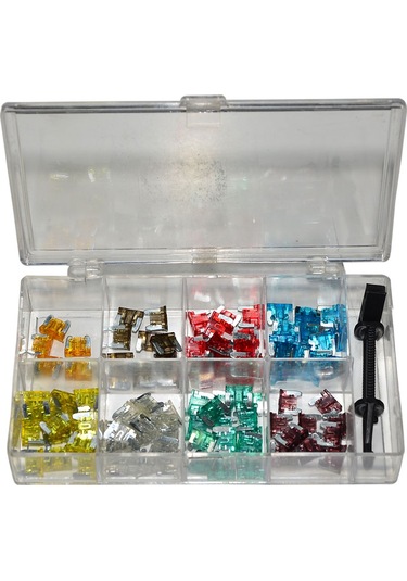 Set Mini Profil Sigorta Japon Tip 100 Adet 2 - 3 - 5 - 7.5 - 10 -15 - 20 - 25 - 30 - 35