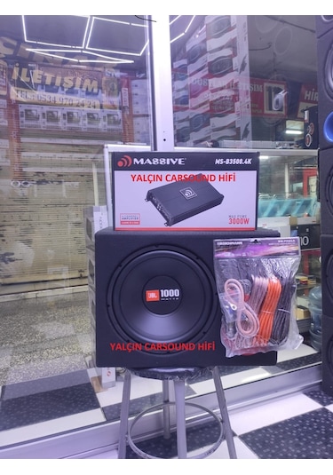 Jbl 1000w Bas Massıve 4chx90w Rms2ohm Amfi Set Kablo 3lü Sistem