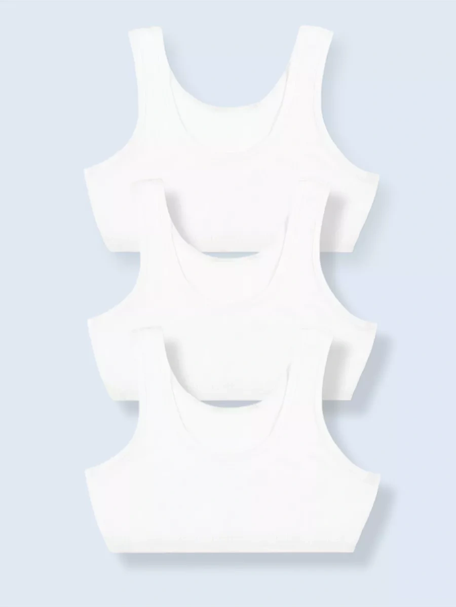 Donella Gençler İçin İç Çamaşırı Üstleri Seti, 3 Adet 183511100 Beyaz