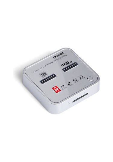 Dark M2 SSD Disk İstasyonu Klon ve SD Kart Destekli