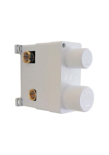 Eca Lia Yuvarlak Ankastre Gömme Banyo Bataryası Duş Seti Tüm Parçalar Dahil 30x30 Krom