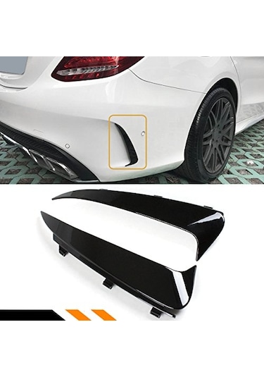 Mercedes W205 Sedan Amg Arka Tampon Kenar Trim Seti