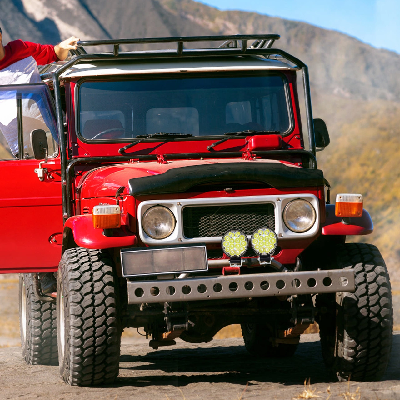 Fosenze Mini Dairesel 9 Perya 27w Led Araç Işığı - 10-35v Dc Çalışma Lambası Diğer