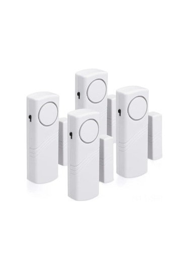 Maiyame 4'lü Ev Güvenliği Alarm Seti - Kablosuz Pencere/kapı Alarmları - Manyetik Tetikleyici - 100 Db Ses Gücü - Kolay Kurulum