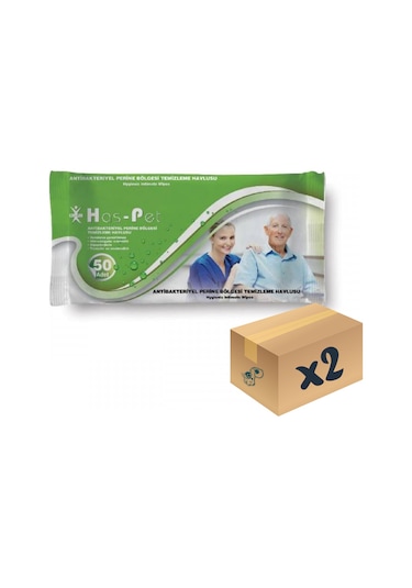 Has-Pet Perine Bölge Temizleme Havlusu 17 x 22 CM 2 x 50'li