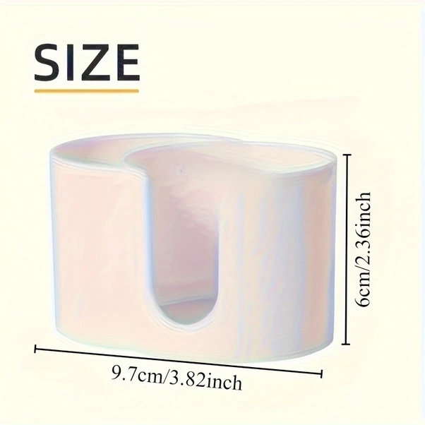 Chuangyinshop 1 Adet Şeffaf Çift Bölmeli Yuvarlak Makyaj Temizleme Pedi Ve Kulak Çubuğu Saklama Kutusu Şeffaf