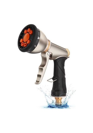Besthome1 Hortum Borusu Püskürtme Tabancası, Ağır Hizmet Metal Bahçe Ürünü 1 Adet 1 Adet