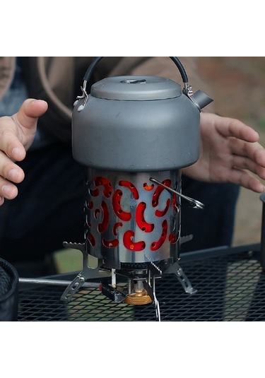 Ise Mount Açık Taşınabilir Kamp Piknik Sıcak Tutmak Sobalar Kapak Gümüş