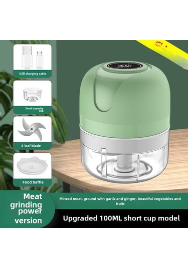 Wezone Mini Elektrikli Sarımsak Kesici - Kablosuz 4 Bıçaklı 100ml Mutfak Aleti - Hızlı Yeme İçin, Turuncu Toptan Satış Diğer