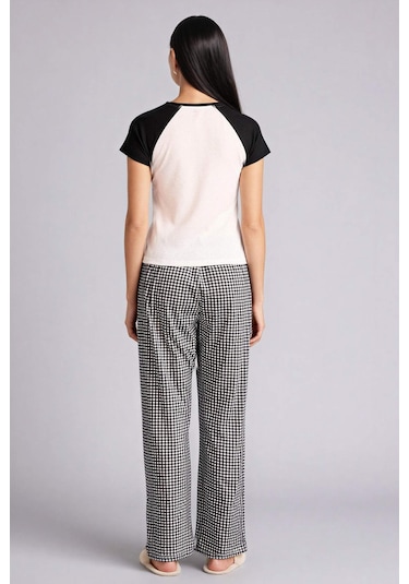 Defacto Pijama Takımı Üst Kareli Alt G8522AX26SP