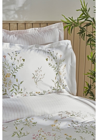 Karaca Home Sera %100 Pamuk Tek Kişilik Nevresim Takımı Yeşil 200.22.05.0026