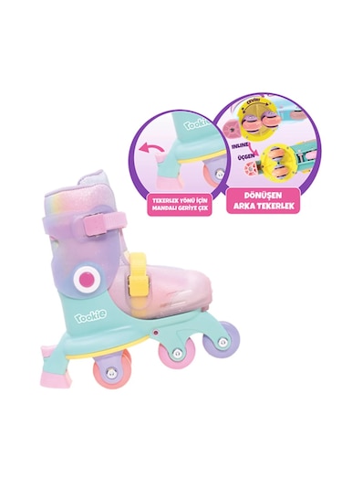 Rookie Ayarlanabilir Dönüşen Tekerlekli 2 In 1 Twisty Paten-