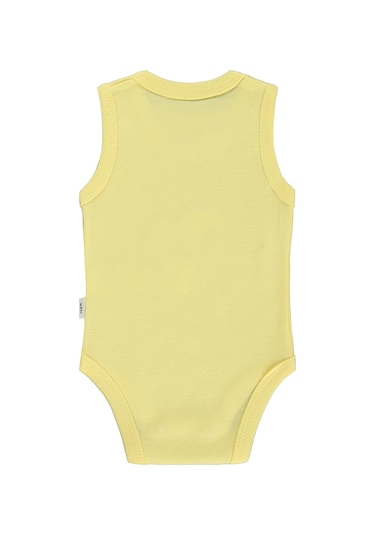 Civil Baby Unicorn Baskılı 0-3 Yaş Çıtçıtlı Badi - Sarı Açık Sarı