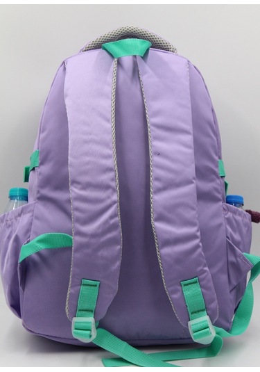 Bevitton Özel Su İtici Kumaş Unisex Lila-yeşil Okul Çantası 34500