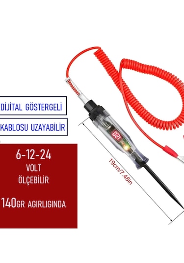 Kontrol Kalemi Dijital Akım Göstergeli Kontrol Kalemi Max 120v