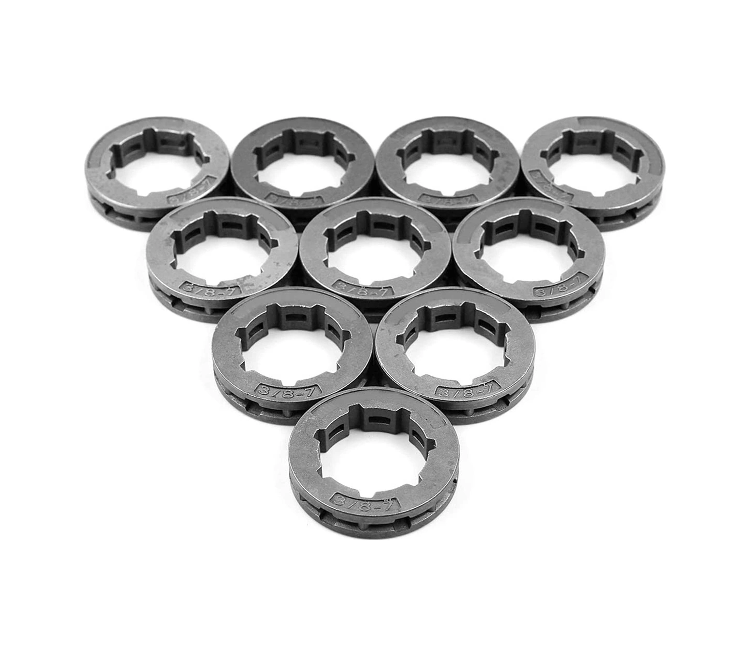 Xurunkeji Husqvarna 266, 268, 272, 280, 285, 288, 355, 362, 372xp, 380, 385xp Testere İçin 10 Adet 3/8 İnç 7t 22mm Zincir Tahrikli Jant Dişlisi