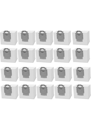 Unimarket S7 Max V, S7 Max V Plus, G10s, G10s Pro, Max Robot Süpürge Aksesuarları Için Toz Torbası 20 Adet Süpürge Yedek Parçaları 20 Adet